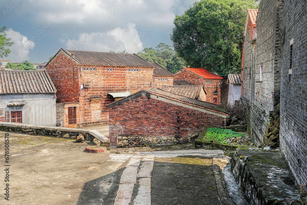 Licha Bagua, Zhaoqing city, Guangdong, China. Built 800 years ago, the ...