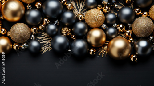 golden christmas balls HD 8K wallpaper Stock Photographic Image 