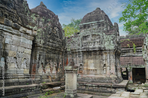 Preah Khan - 12th Century temple built by Khmer King Jayavarman VII at Siem Reap  Cambodia  Asia