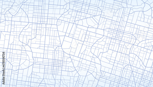 View from above the map buildings. Detailed view of city. Tracking car location.. City top view. Abstract background. Map navigation. . Flat style, Vector, illustration isolated. Cute simple design