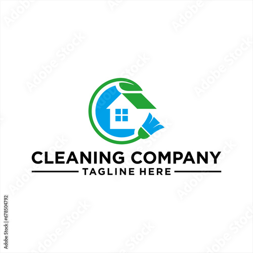 Striking logo for cleaning company, House Cleaning Service Logo Design Inspiration