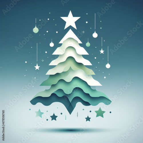 abstract christmas tree
