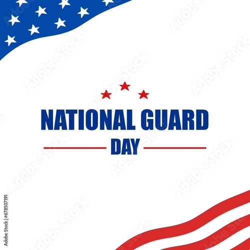 Happy Birthday National Guard. This illustration design is perfect for celebrating National Guard Day on December 13. It’s also suitable for social media template.