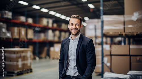 Entrepreneur in E-commerce Warehouse