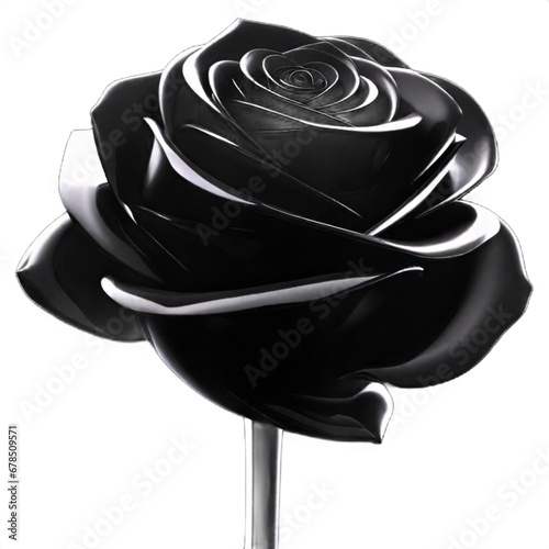 Black Rose Symbol of Romance and Beauty