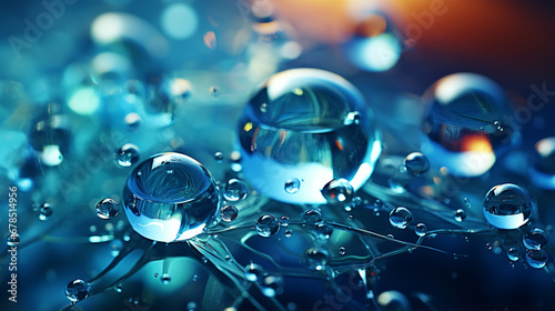 drops of water HD 8K wallpaper Stock Photographic Image 