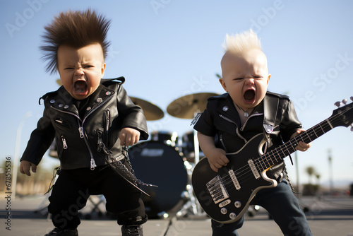 baby rockers, AI generated photo