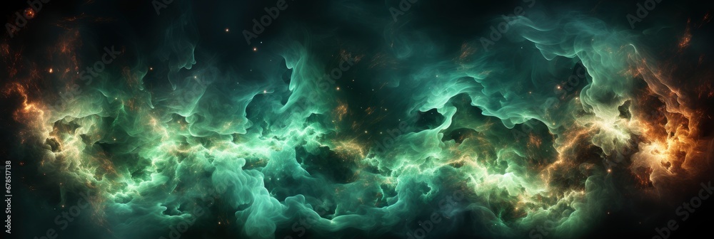 Green Flames Dark Background Fire Abstract , Banner Image For Website, Background abstract , Desktop Wallpaper