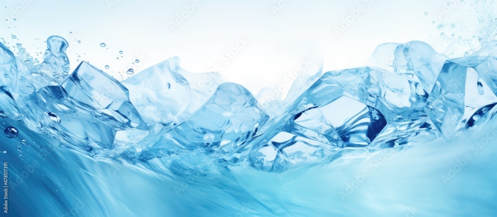 Frozen liquid background