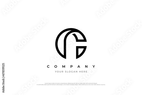 Minimal Letter AC Logo or CA Monogram Logo Design