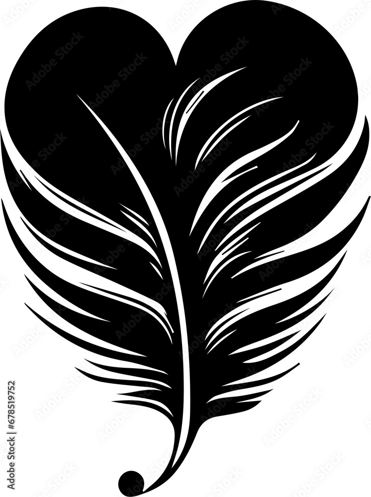 Obraz premium feather heart