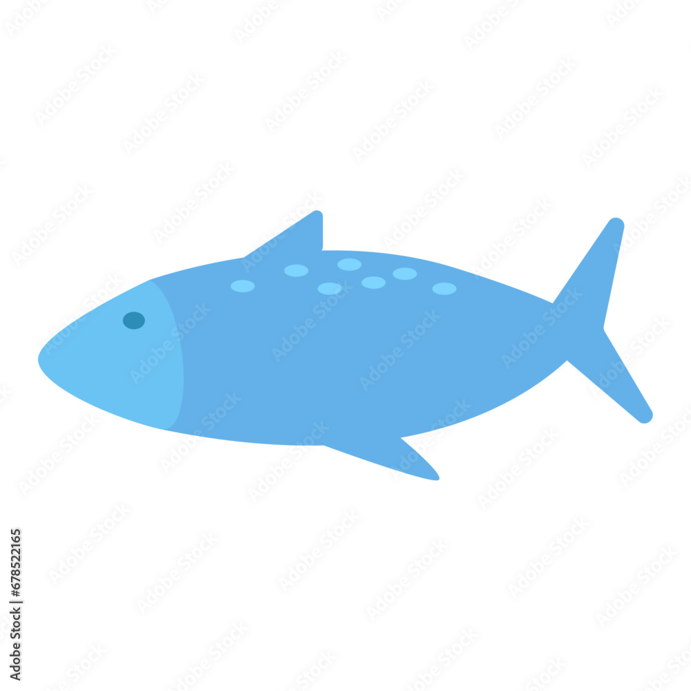 Vector cute fish sea animal cartoon on white Vector cute fish sea animal cartoon on white