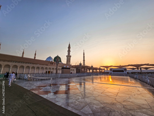 Sunrise at Madinah photo