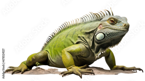 Iguana on the transparent background