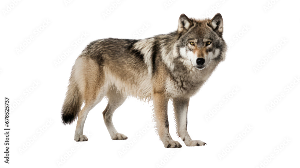 A wolf on the transparent background A wolf on the transparent background