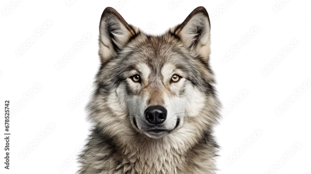 A wolf on the transparent background