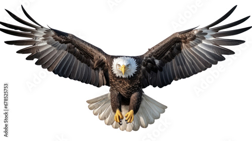 American Eagle is flying gracefully on a transparent background © EmmaStock