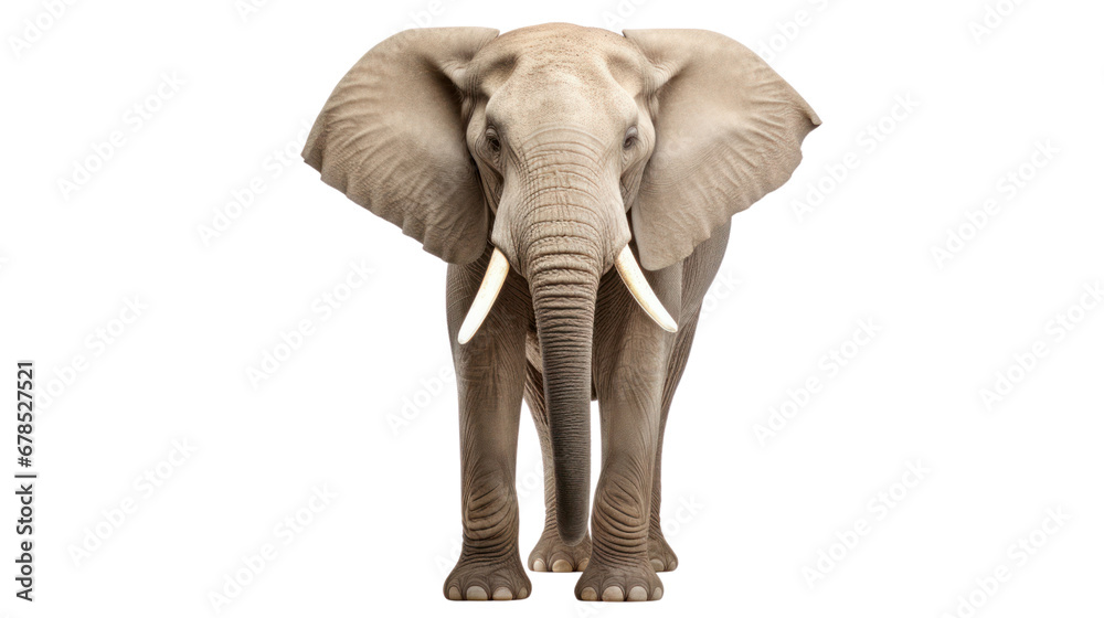 Obraz premium Africa elephant on the transparent background