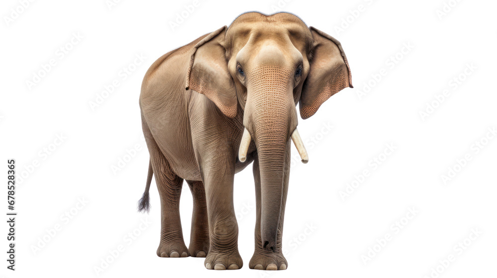 Obraz premium Thai elephant on the transparent background