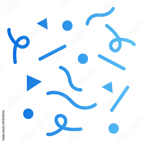 confetti gradient icon