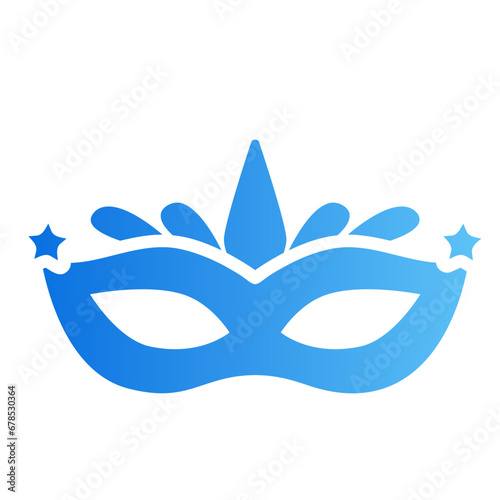 eye mask gradient icon