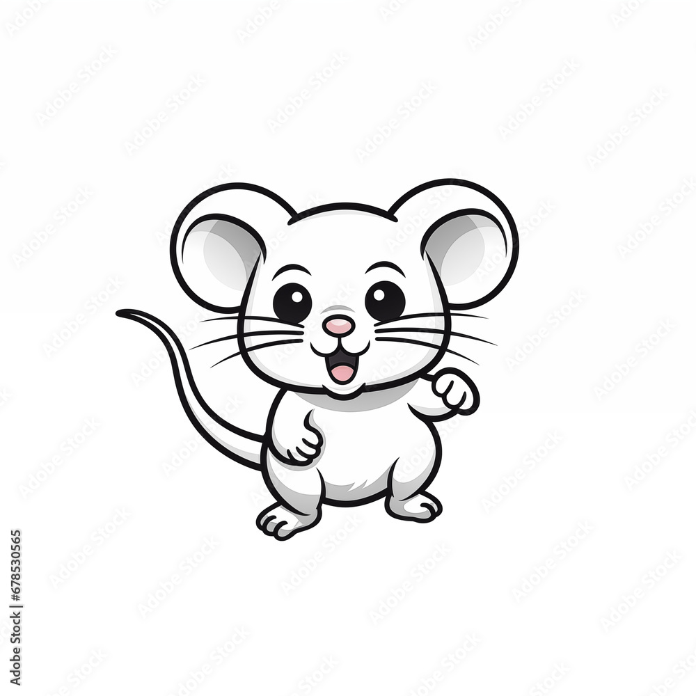 Naklejka premium cartoon mouse