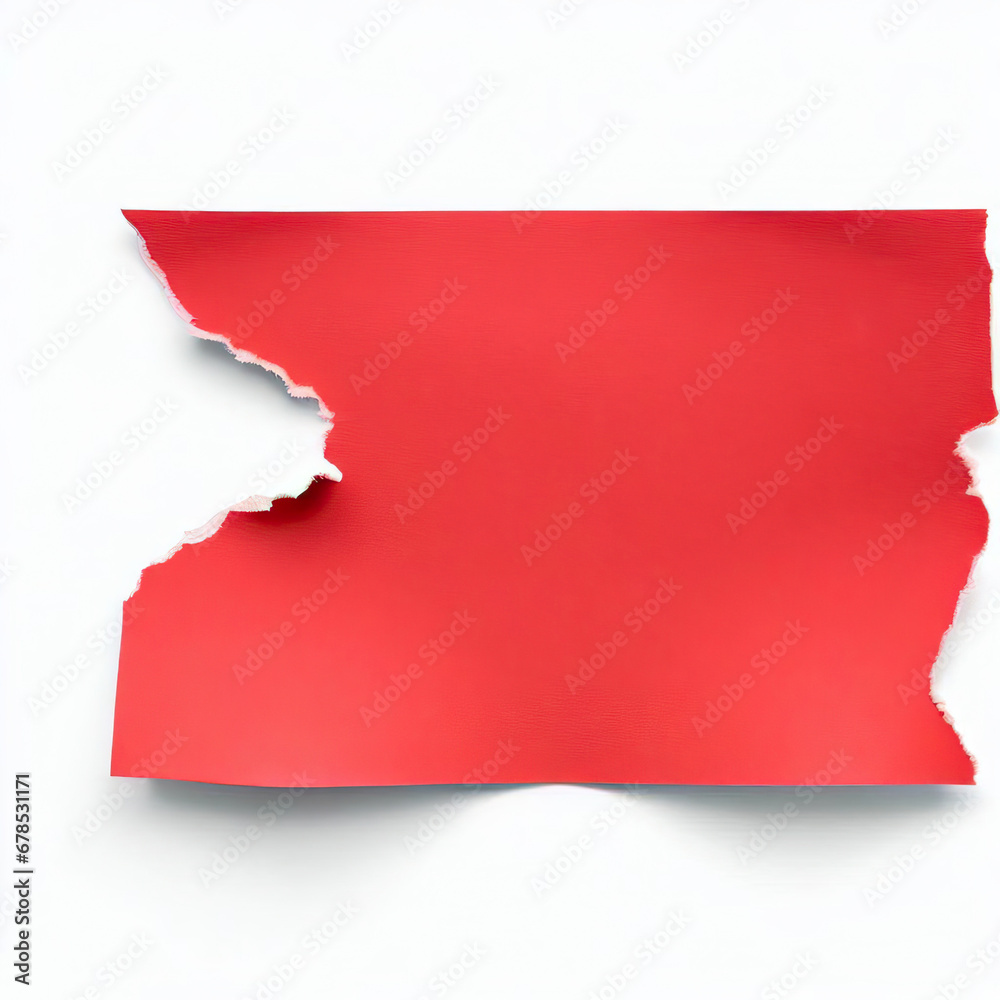 Torn a Half Sheet of Red Paper from the Bottom. Vector Template Paper  Design Stock Vector - Illustration of abstract, sheet: 189783466