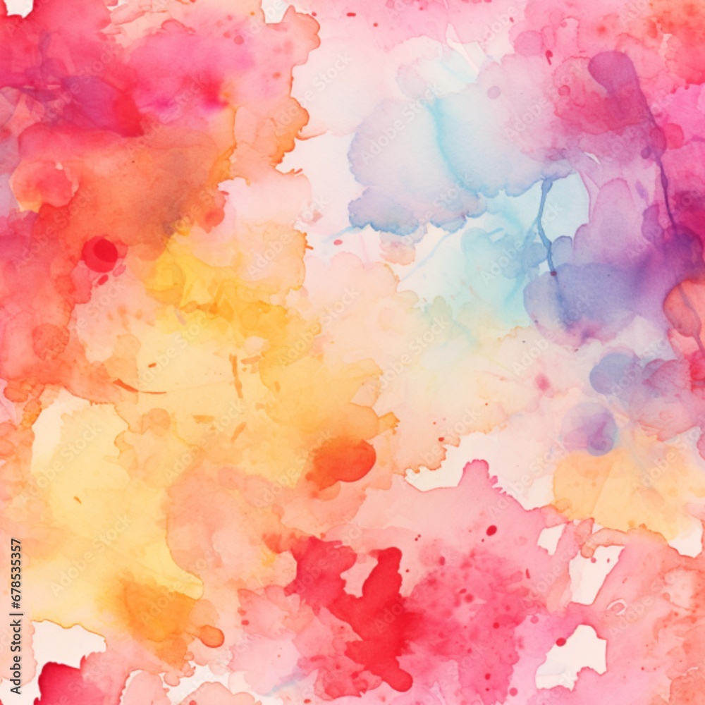 fall colors, watercolor splashes - 1