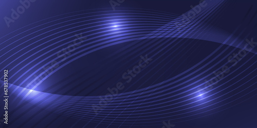 Abstract line movement background.Line art moving on various ways on gradient color.Vector illustrations.