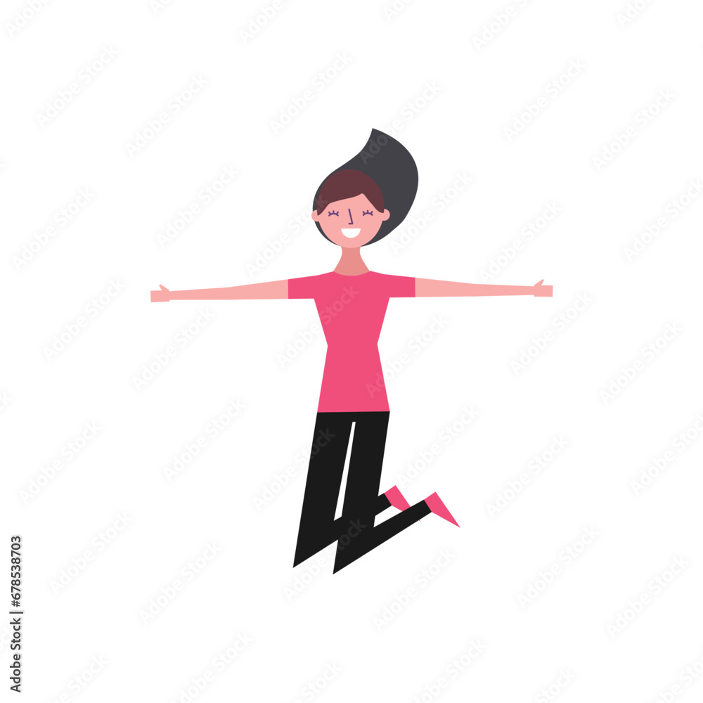 vector element set of women with poses animation