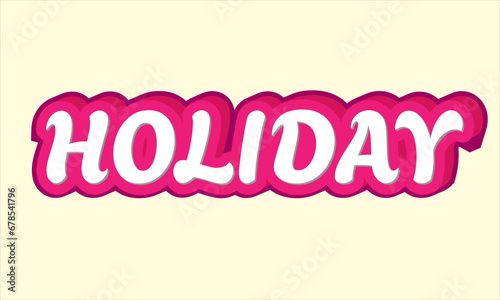 Holiday Text Effect in 3d