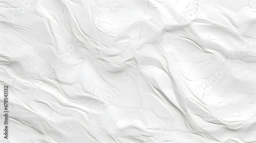 Seamless recycled white kraft fiber paper background texture 3D rendering marble texture. Generative Ai.