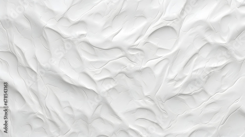 Seamless recycled white kraft fiber paper background texture 3D rendering marble texture. Generative Ai. photo