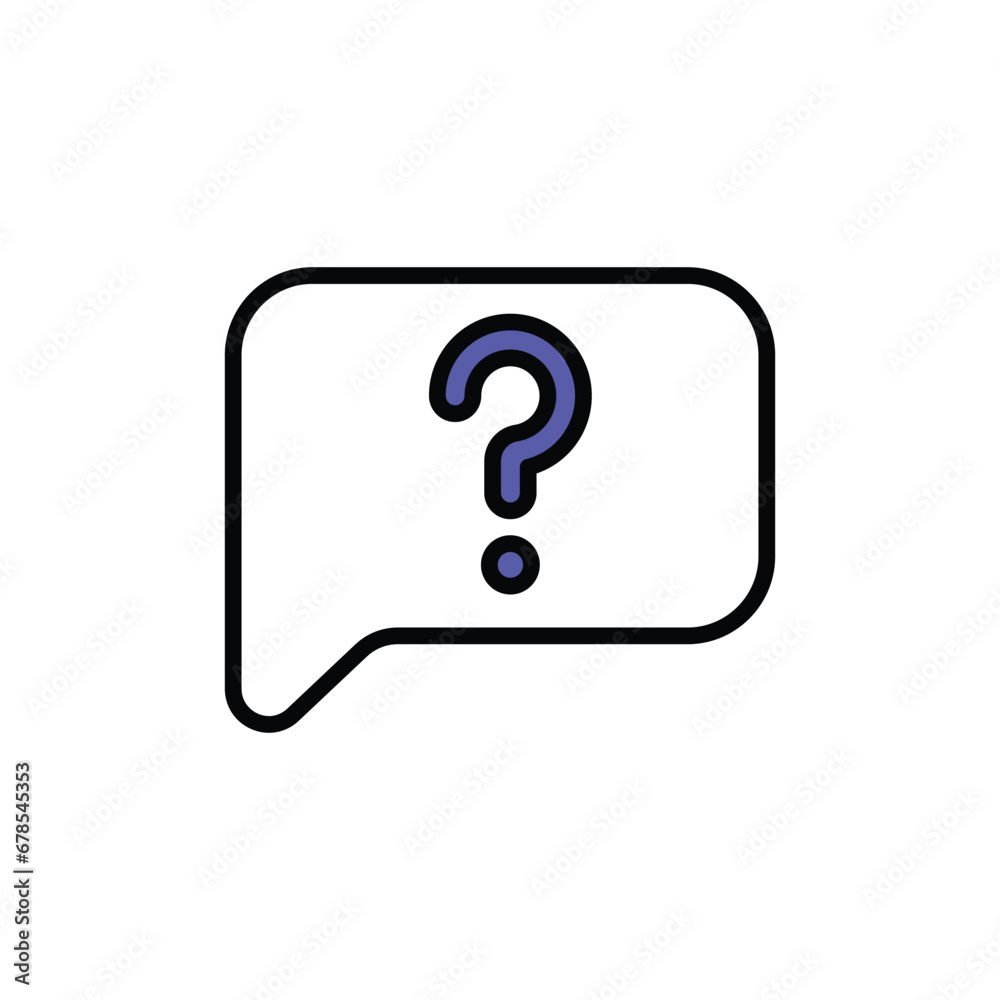 Question icon design with white background stock illustration Question icon design with white background stock illustration