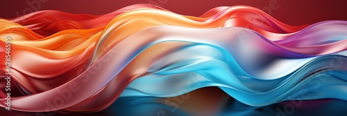 Stunning 3D Render Abstract Multicolor Spectrum , Banner Image For Website, Background abstract , Desktop Wallpaper