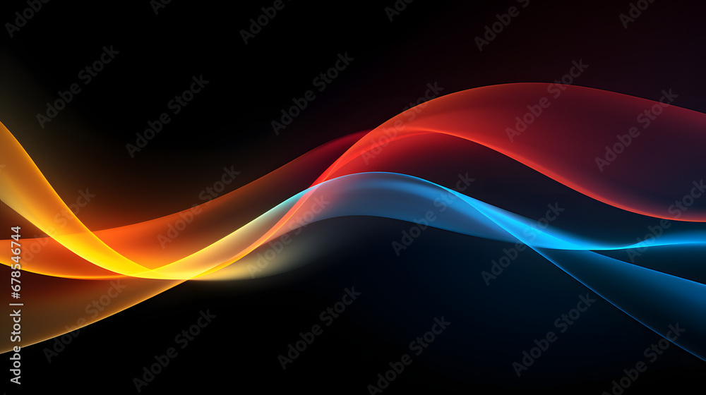 abstract background with glowing waves abstract background with glowing waves