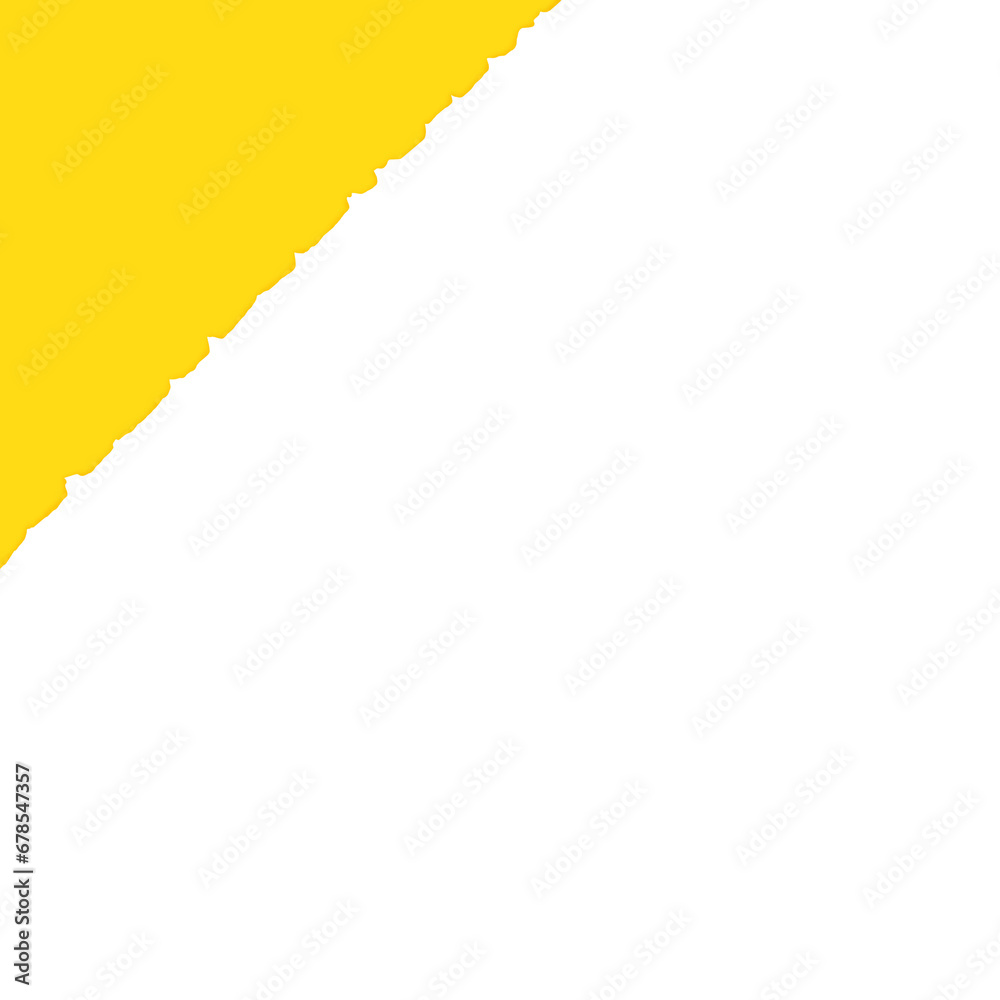 Torn Yellow Paper Sheet Used as a Border
