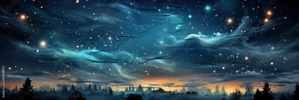 Night Sky Starsl , Banner Image For Website, Background abstract , Desktop Wallpaper