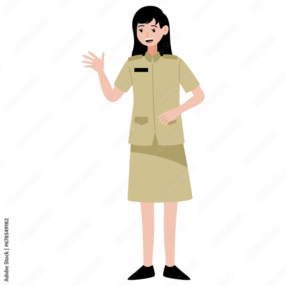 pose of mature woman with profession uniform pose of mature woman with profession uniform