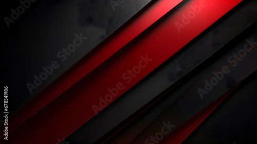 abstract red and black are light pattern with the gradient is the with floor wall metal texture soft tech diagonal background black dark sleek clean modern. Generative Ai.