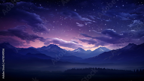 A painting of a night sky with stars © Roses