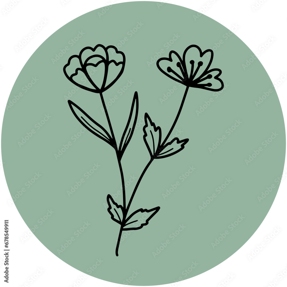 aesthetic floral outline illustration that can be used as a sticker or ornament on social media aesthetic floral outline illustration that can be used as a sticker or ornament on social media