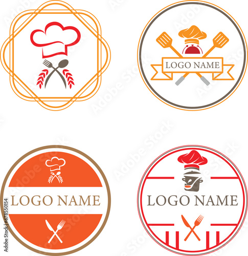 Cooking, cuisine, cookery logo. Restaurant, icon, Vector illustration.