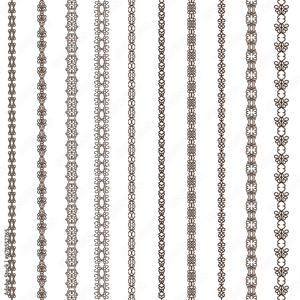 set of black and white borders set of black and white borders