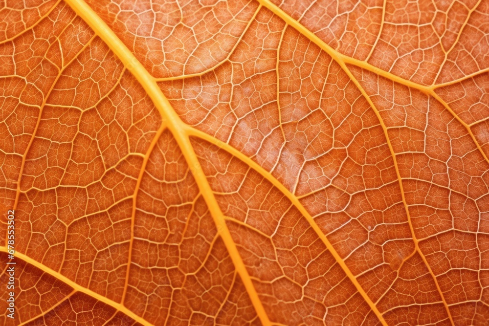 Obraz premium brilliant orange autumn leaf super close-up