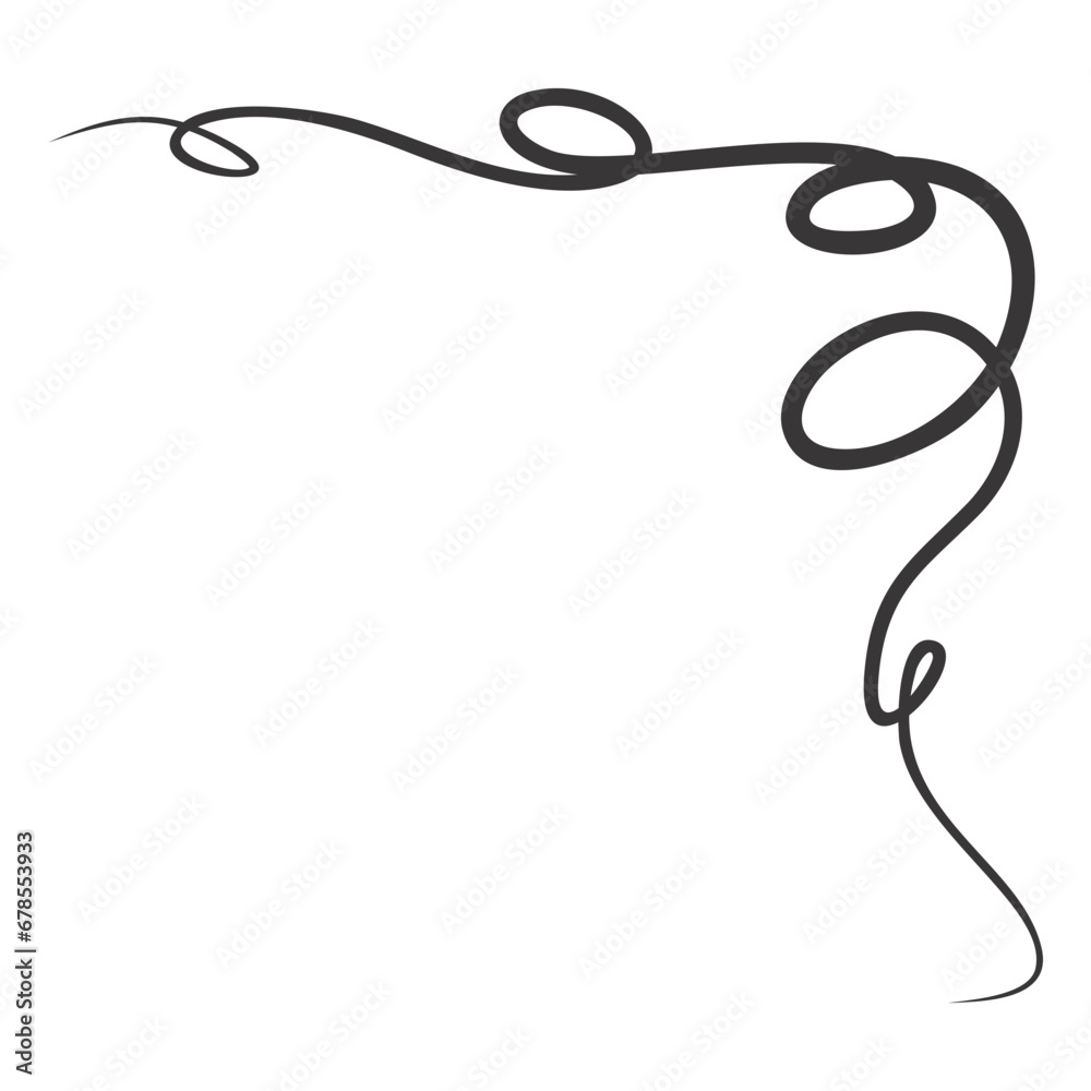 Swirl Line Corner Swirl Line Corner