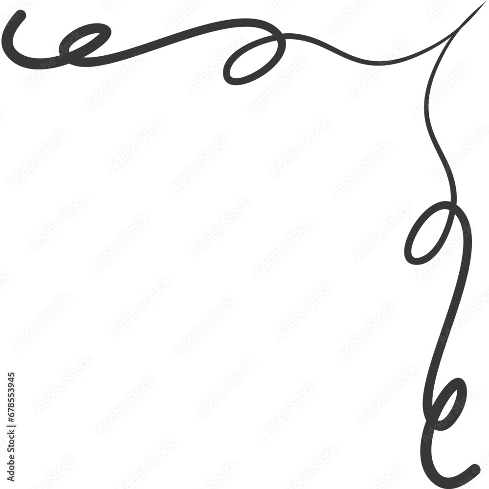 Swirl Line Corner Swirl Line Corner
