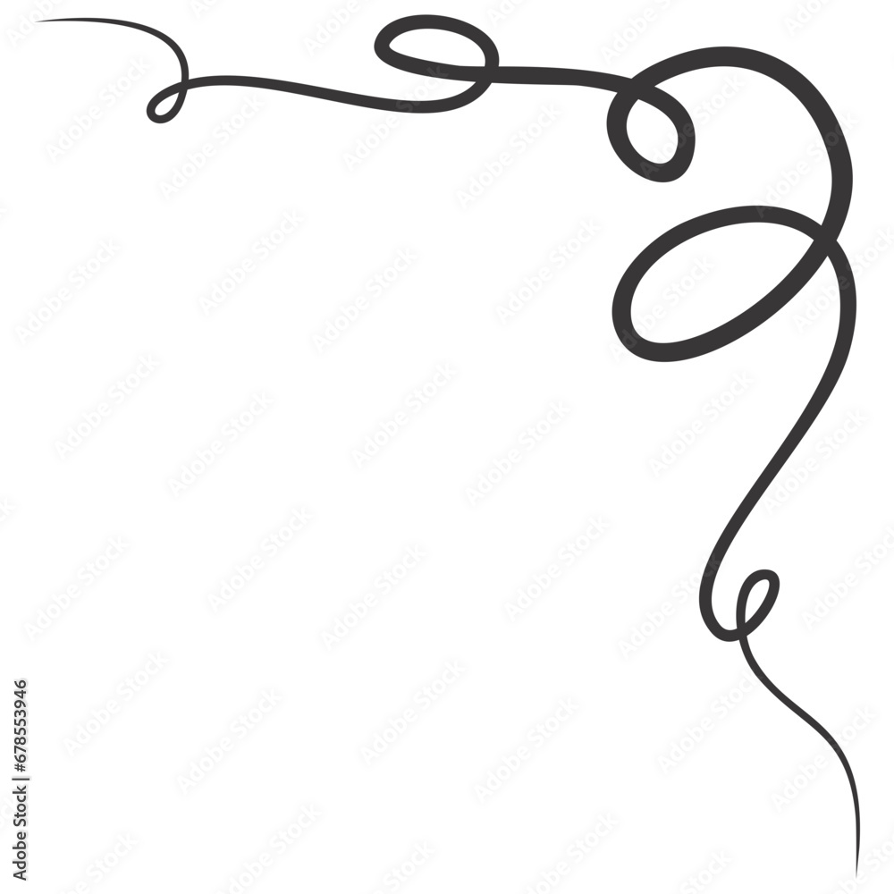 Swirl Line Corner Swirl Line Corner