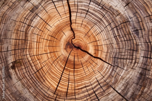 rings in a cut tree bark