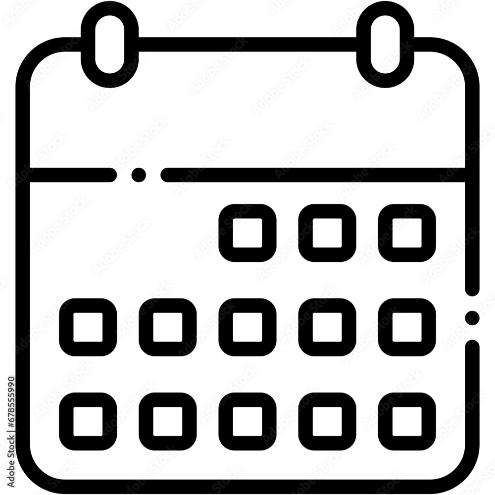Vector Icon Calendar, Time and Date, Schedule, Events, month, years Vector Icon Calendar, Time and Date, Schedule, Events, month, years